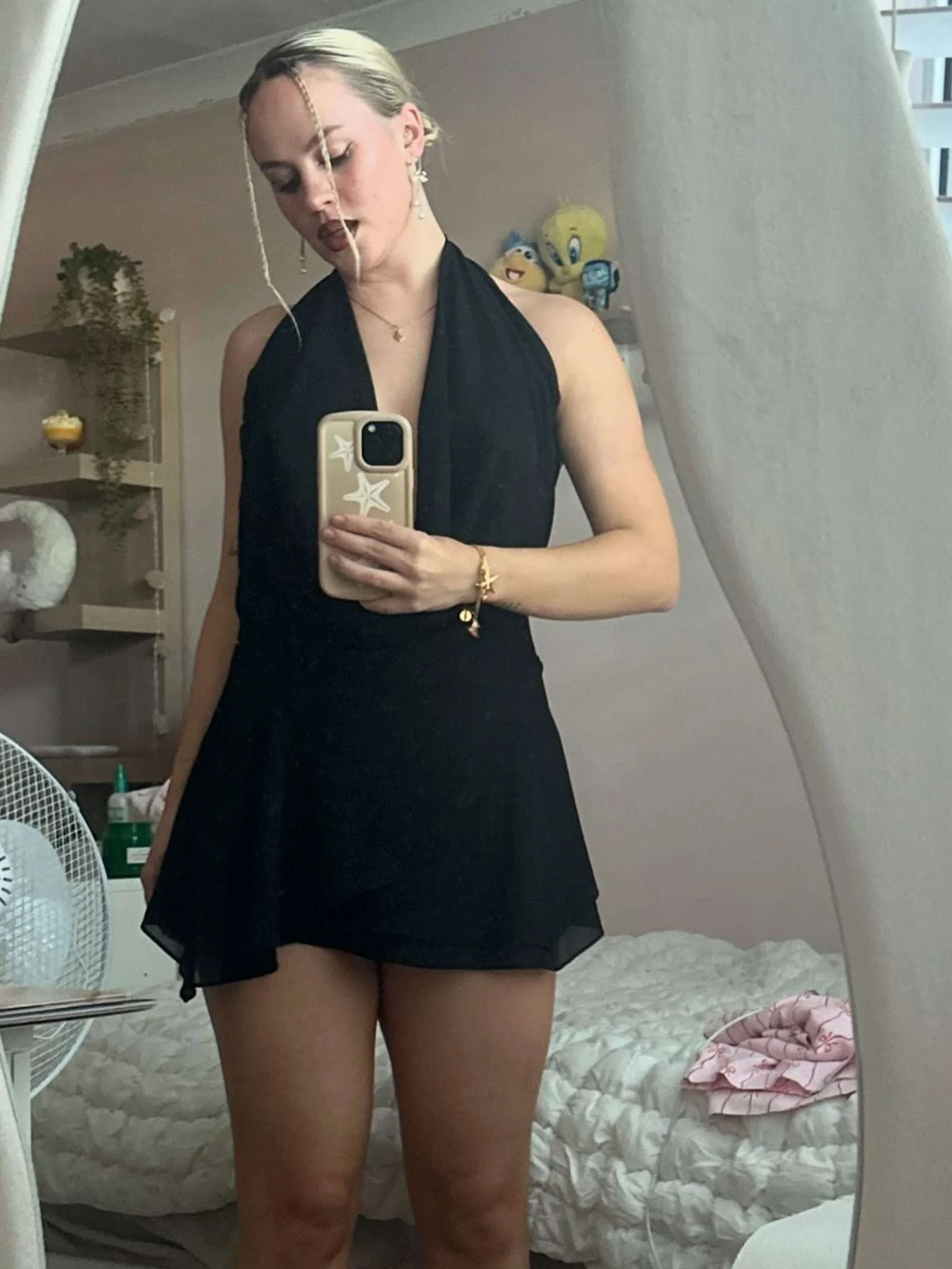 Fiora | Mini Kleid Rückenfrei Mit Wasserfallausschnitt - Image 10