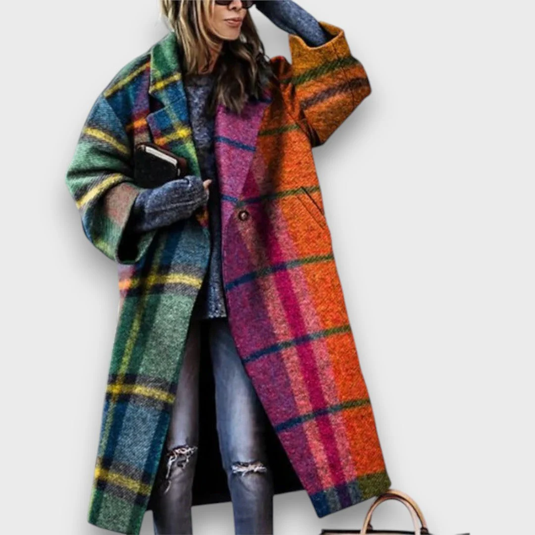 Fioren – Langer Mantel im Oversize-Stil