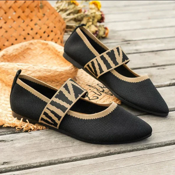 Flache Dirndl Schuhe für Damen | Spitze Zehenpartie - Image 5