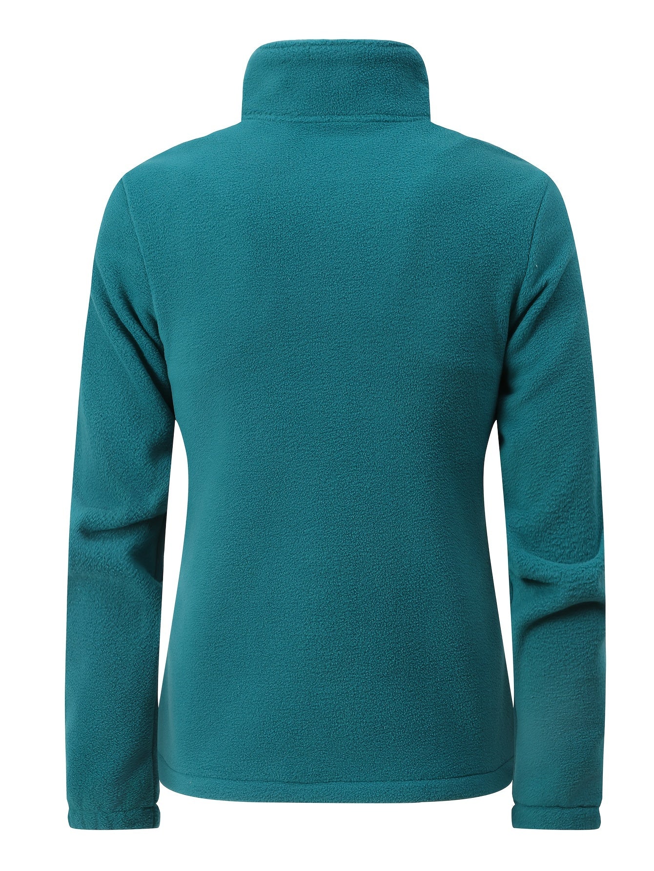 Fleecejacke Damen Mit Stehkragen | Reißverschluss Sportjacke Outdoor - Image 2