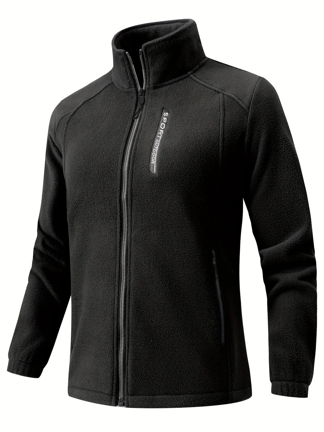Fleecejacke Damen Mit Stehkragen | Reißverschluss Sportjacke Outdoor - Image 4