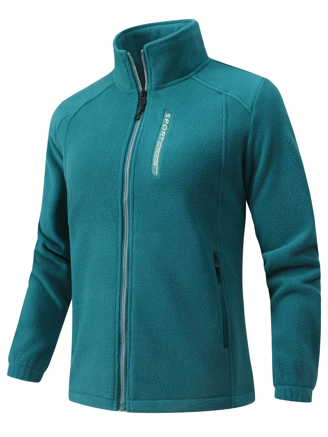 Fleecejacke Damen Mit Stehkragen | Reißverschluss Sportjacke Outdoor - Image 6