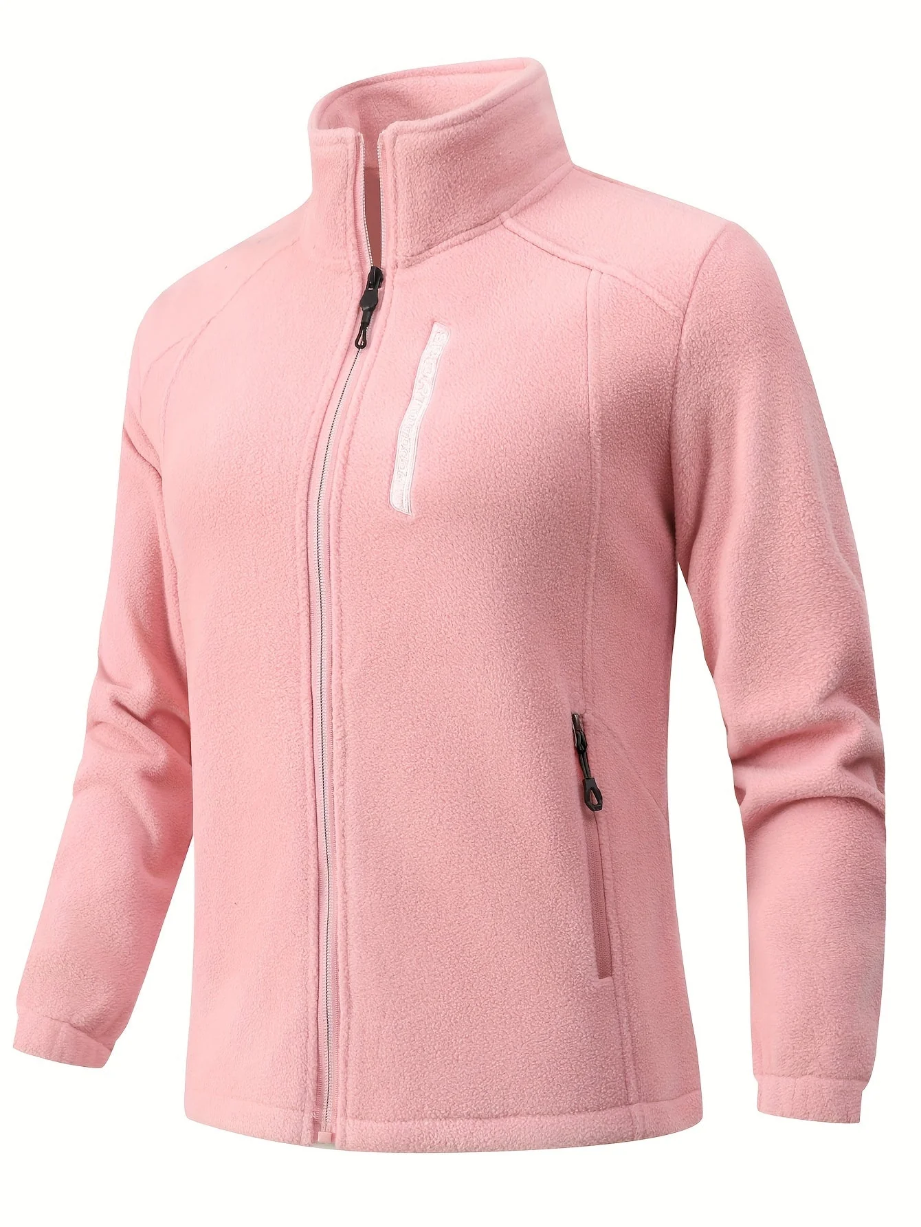 Fleecejacke Damen Mit Stehkragen | Reißverschluss Sportjacke Outdoor - Image 8