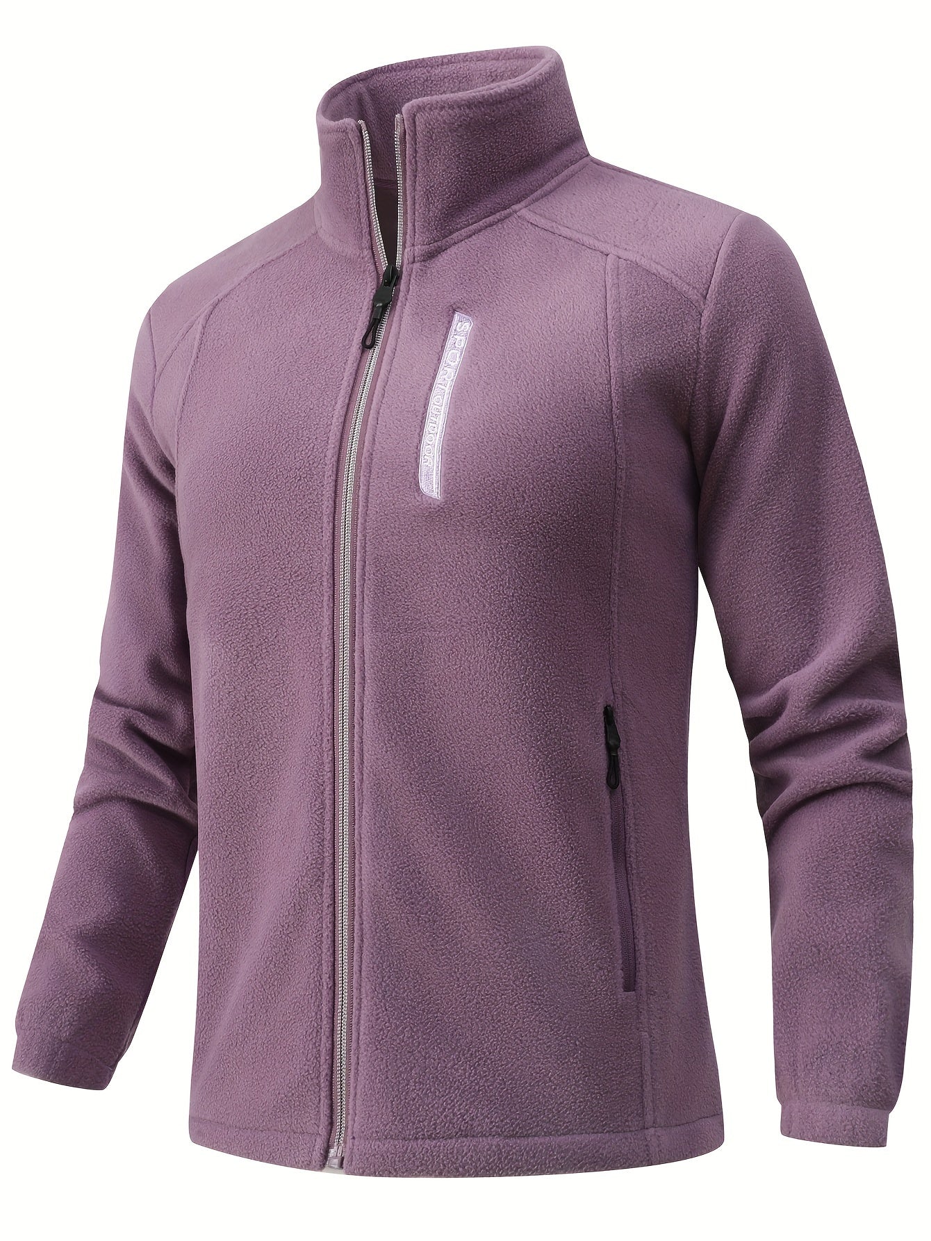 Fleecejacke Damen Mit Stehkragen | Reißverschluss Sportjacke Outdoor - Image 9