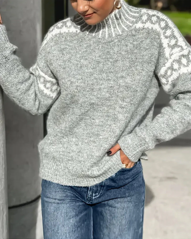 Fleecin™ - Entspannter & Warmer Strickpullover - Image 2