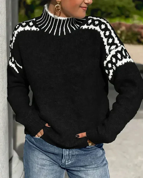 Fleecin™ - Entspannter & Warmer Strickpullover - Image 9