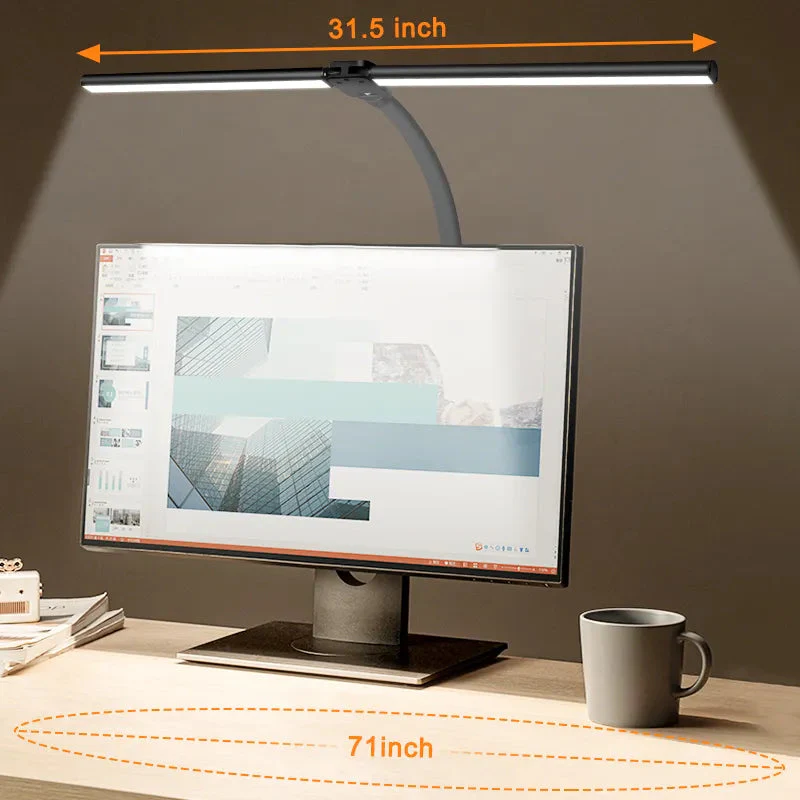 FlexiGlow LED-Schreibtischlampe mit doppeltem Kopf - Image 2
