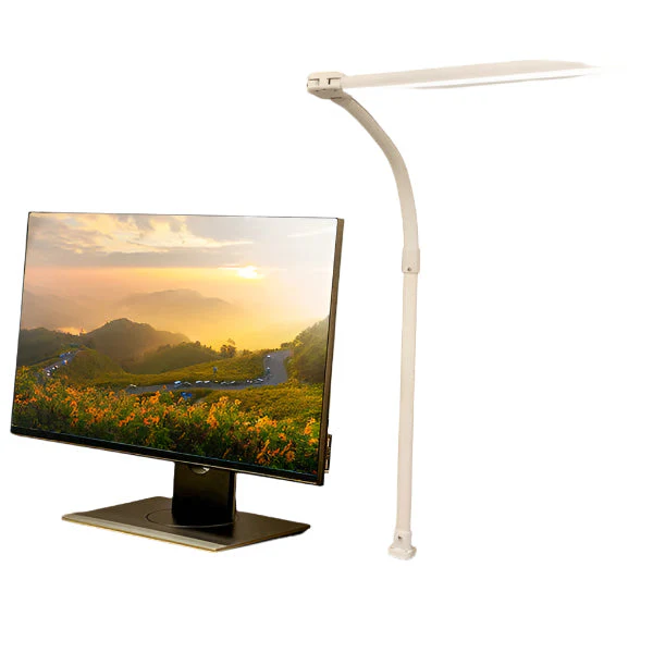 FlexiGlow LED-Schreibtischlampe mit doppeltem Kopf - Image 4