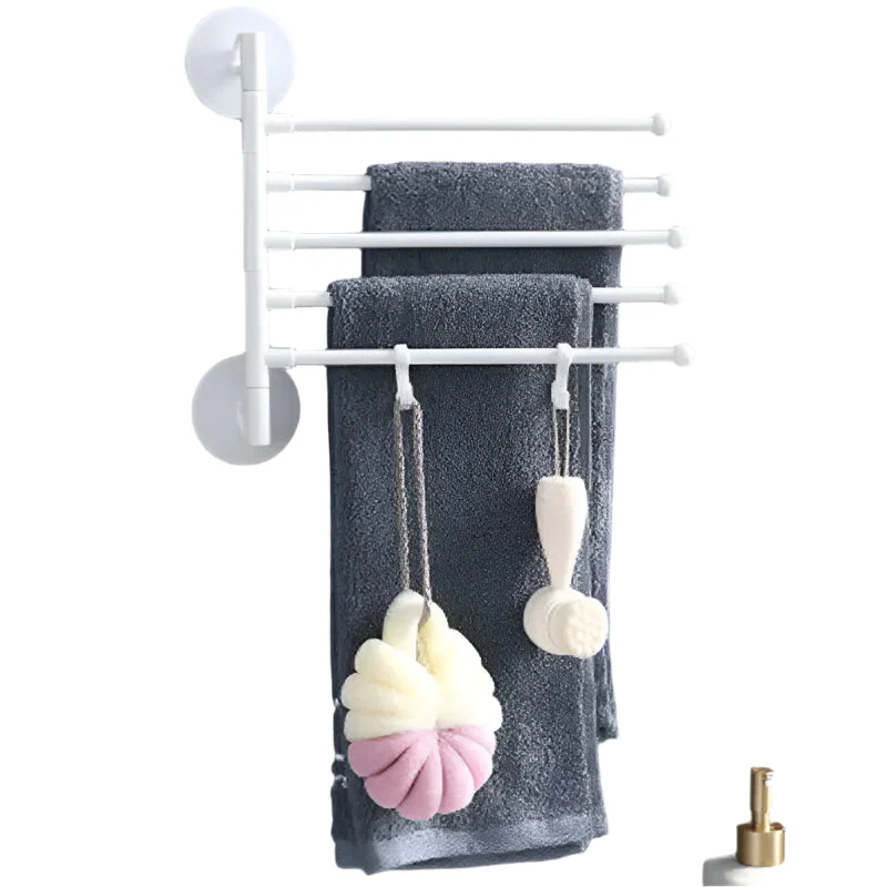 FlexiRack – Zusammenklappbare, rotierende Wandhalterung und Handtuchhalter