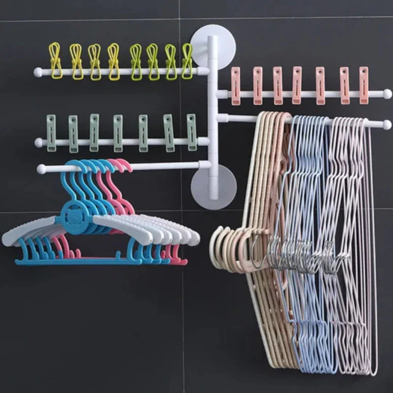 FlexiRack – Zusammenklappbare, rotierende Wandhalterung und Handtuchhalter - Image 2