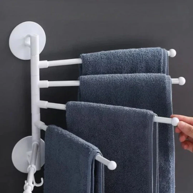 FlexiRack – Zusammenklappbare, rotierende Wandhalterung und Handtuchhalter - Image 4