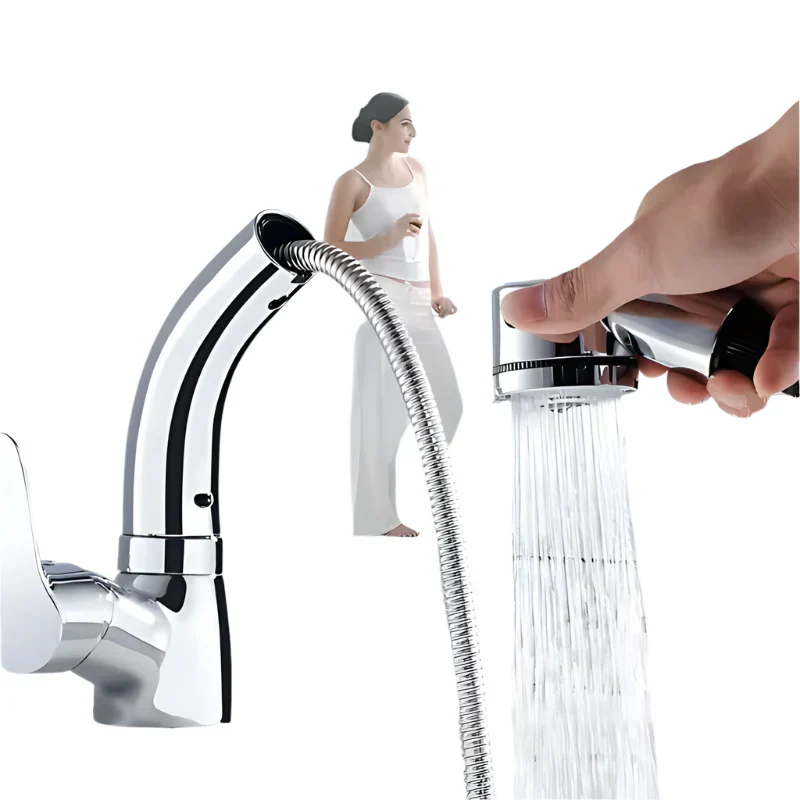 FlexiStream ausziehbare Küchenarmatur mit 360°-Bewegung und einfacher Installation - Image 3