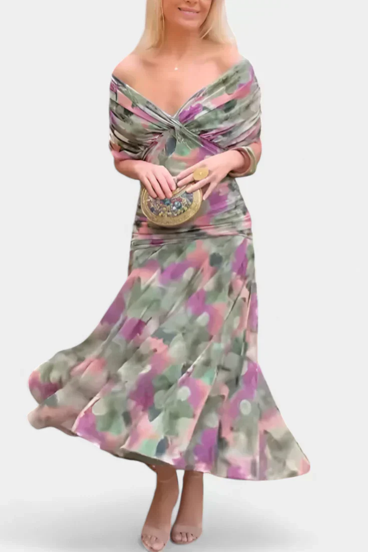 Florayne™ - Elegantes Fließendes Midikleid mit V-Ausschnitt - Image 5
