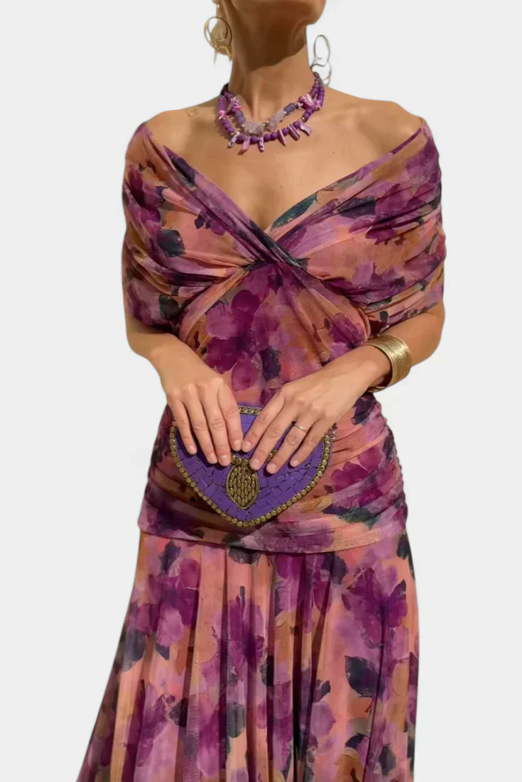 Florayne™ - Elegantes Fließendes Midikleid mit V-Ausschnitt - Image 6