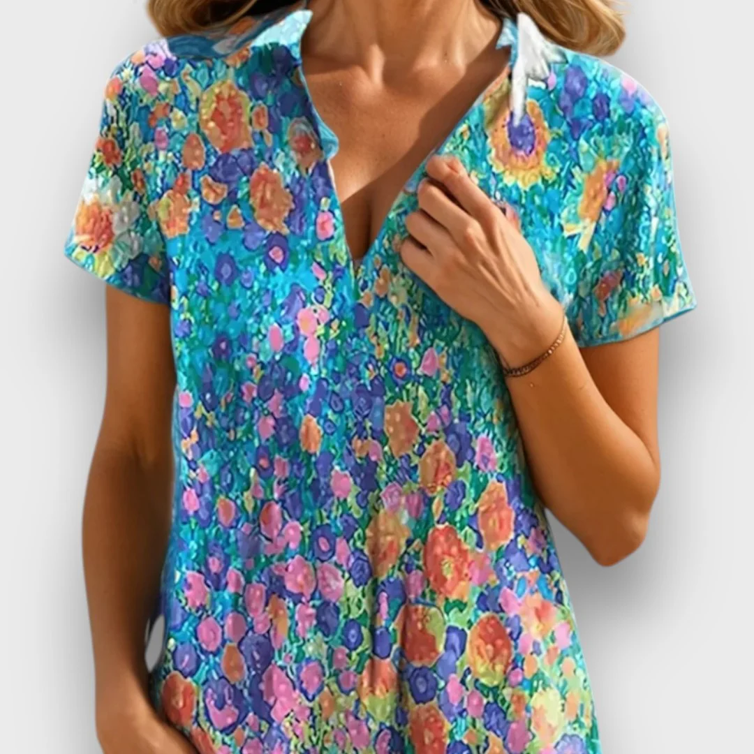 Florena – Blumenkleid mit lockerem Schnitt - Image 2