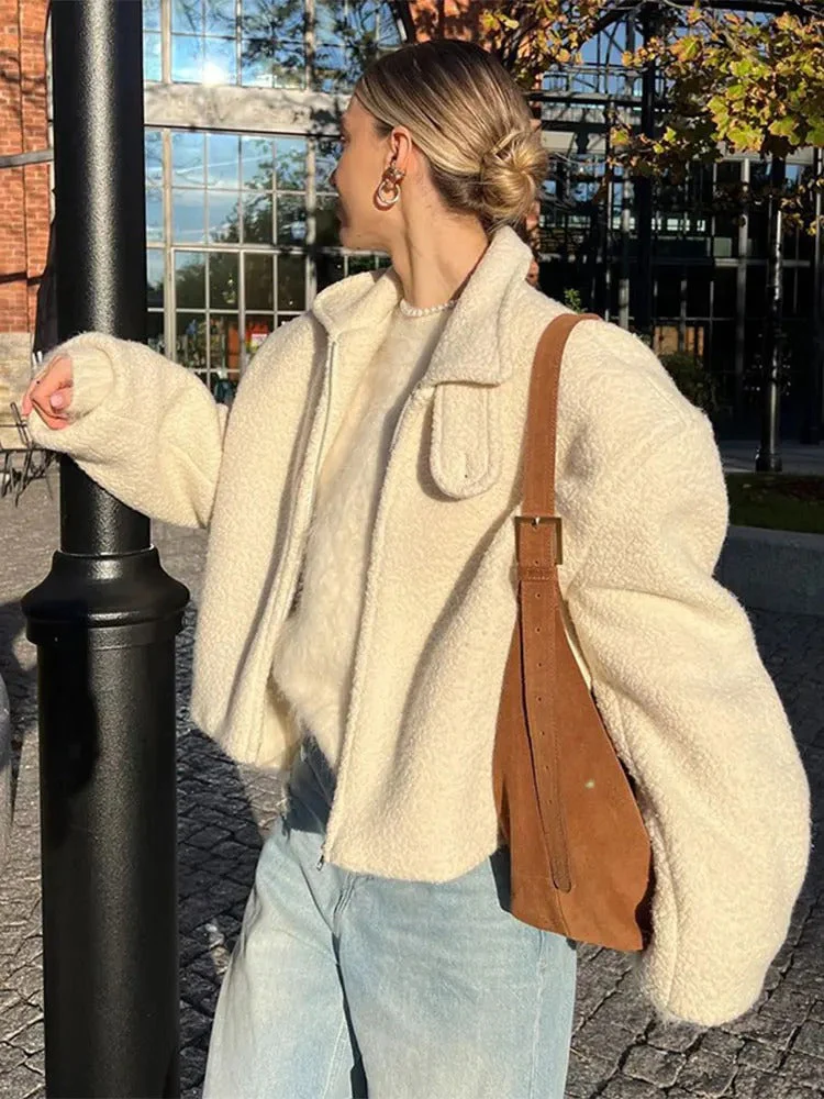 Fluff Chic Wolljacke für Frauen - Image 6
