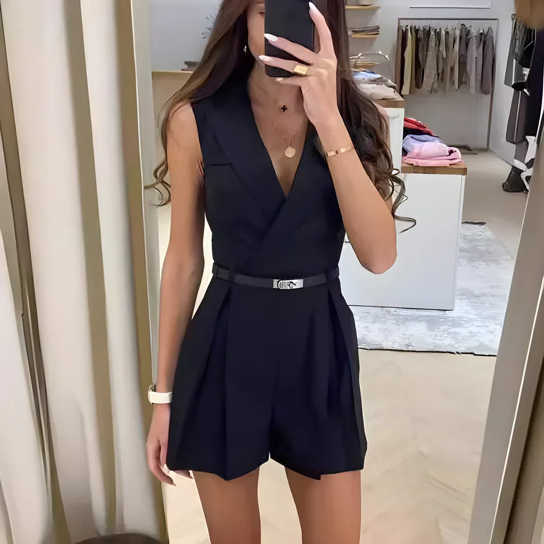 FRANCESCA | Stilvoller ärmelloser Jumpsuit - Image 3