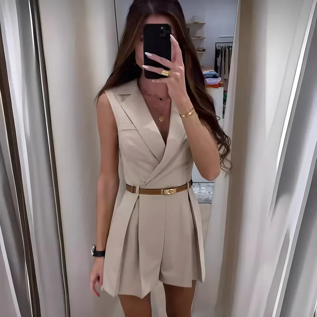 FRANCESCA | Stilvoller ärmelloser Jumpsuit - Image 4