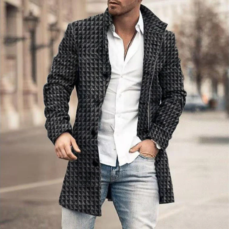 Franck – Langärmelige Karo Jacke Mit Knöpfen - Image 8