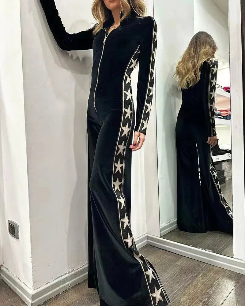 Franziska | Eleganter festlicher Samt Jumpsuit - Image 4