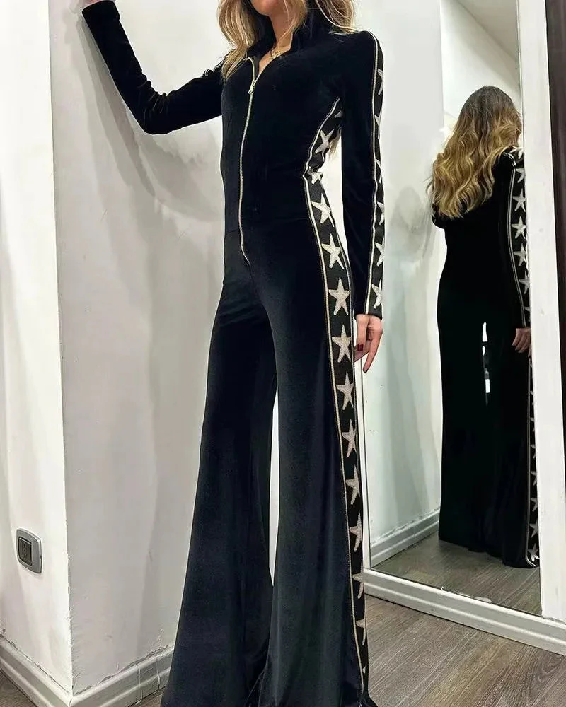 Franziska | Eleganter festlicher Samt Jumpsuit - Image 5