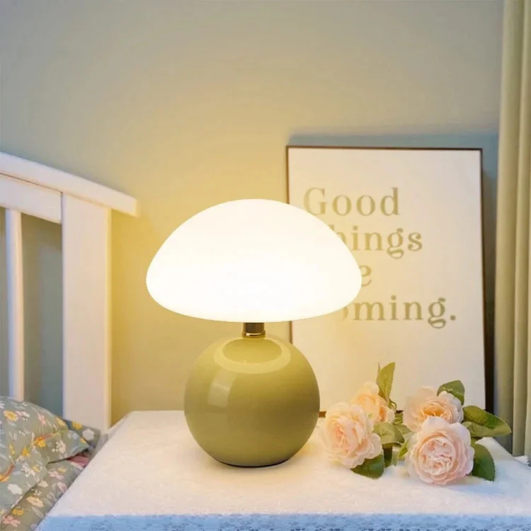 Französische Creme Tischlampe mit LED-Beleuchtung – Einstellbare Farben, Keramik, Durchmesser 20 cm, Höhe 22 cm - Image 7