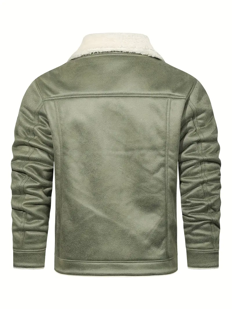 Frederik – Lässige Polyesterjacke Mit Kunstfellfutter - Image 10