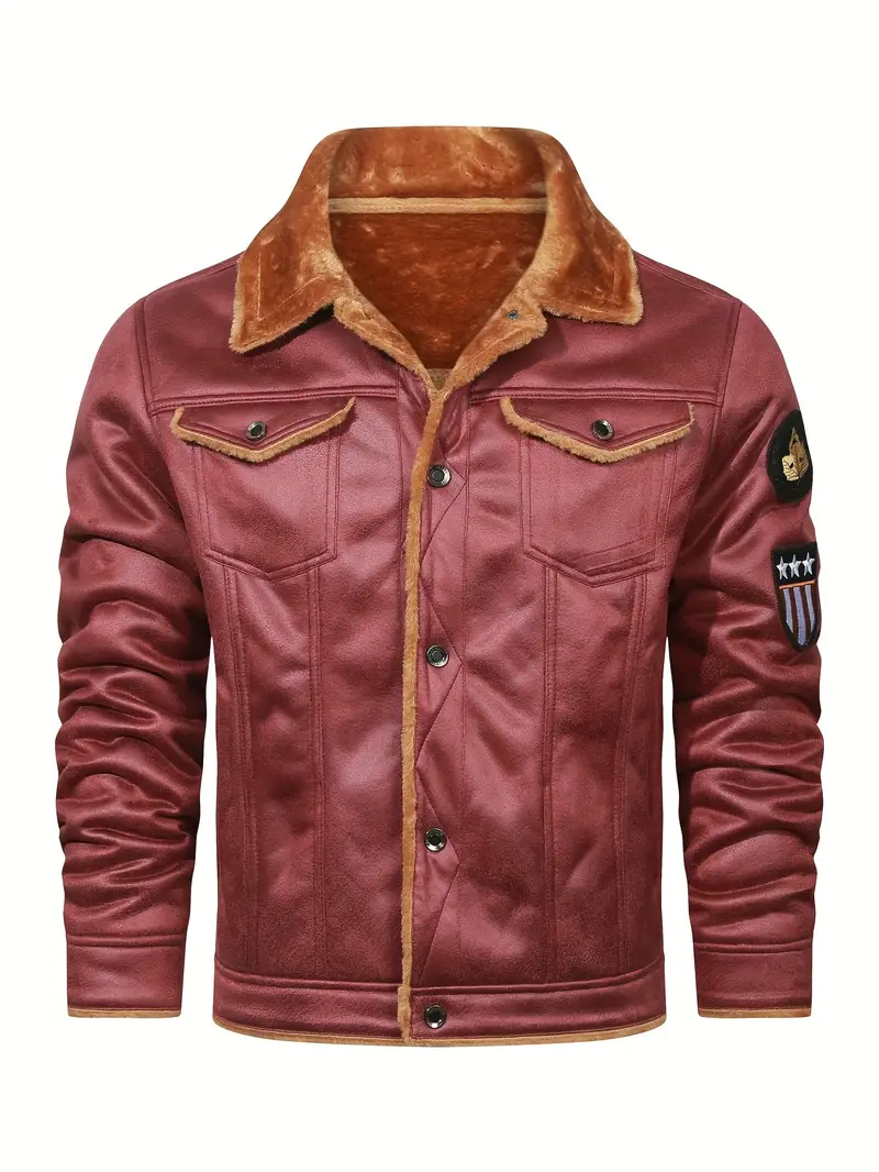 Frederik – Lässige Polyesterjacke Mit Kunstfellfutter - Image 12