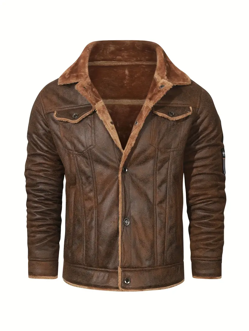 Frederik – Lässige Polyesterjacke Mit Kunstfellfutter - Image 14