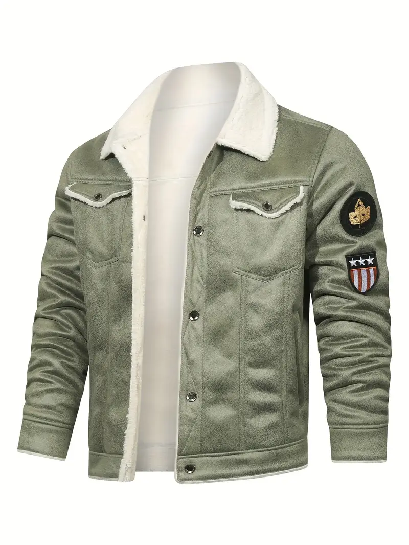 Frederik – Lässige Polyesterjacke Mit Kunstfellfutter - Image 2