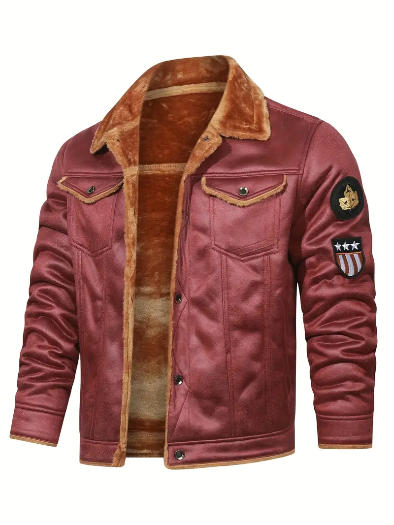 Frederik – Lässige Polyesterjacke Mit Kunstfellfutter - Image 3