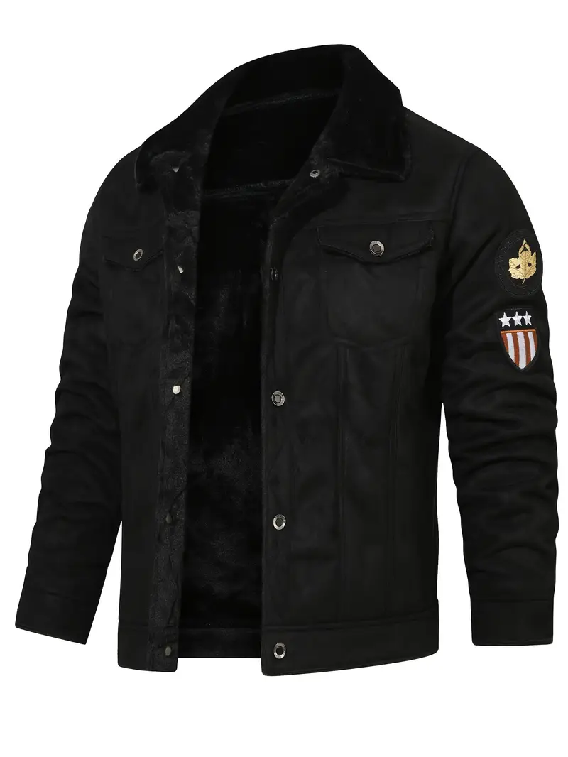 Frederik – Lässige Polyesterjacke Mit Kunstfellfutter - Image 4