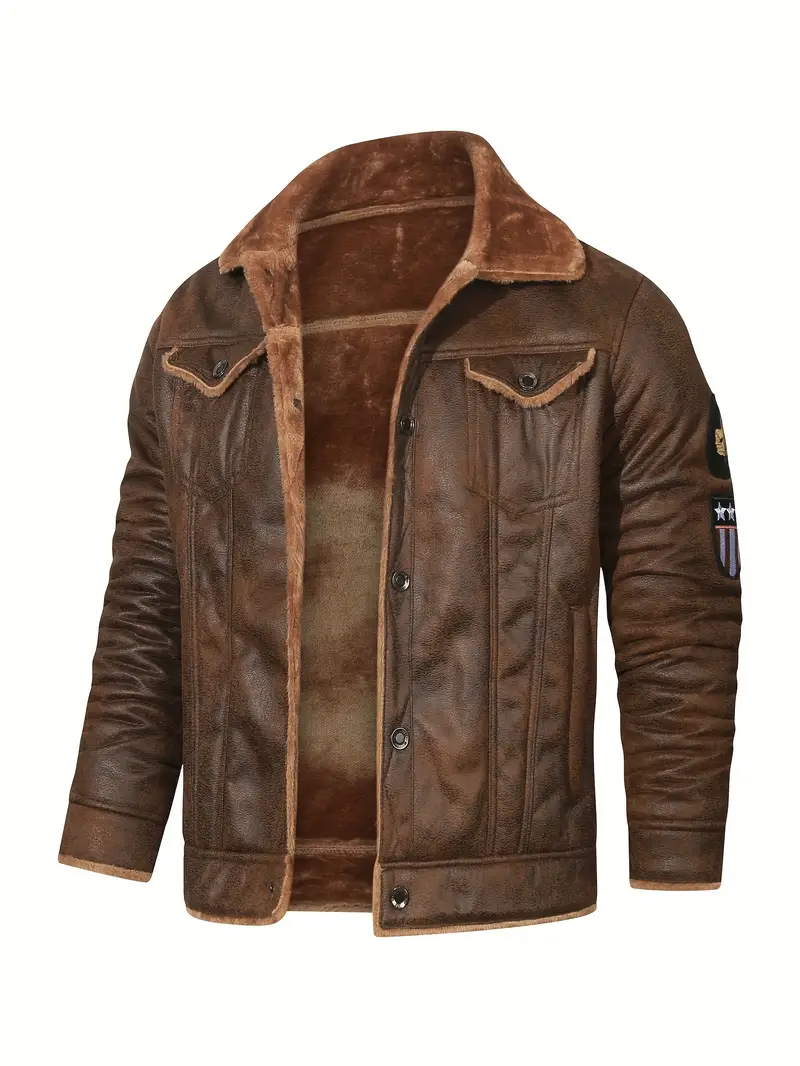 Frederik – Lässige Polyesterjacke Mit Kunstfellfutter - Image 5