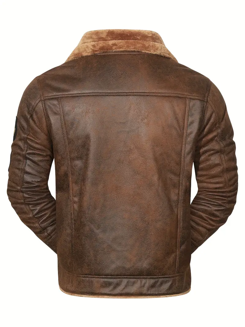 Frederik – Lässige Polyesterjacke Mit Kunstfellfutter - Image 6