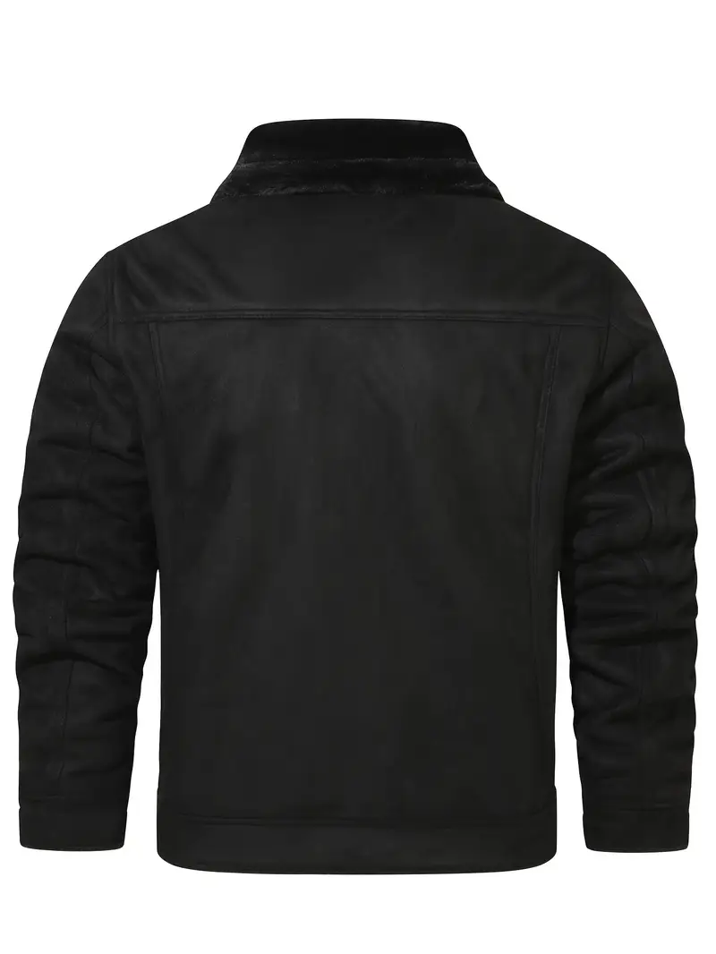 Frederik – Lässige Polyesterjacke Mit Kunstfellfutter - Image 7