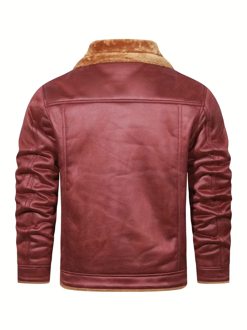 Frederik – Lässige Polyesterjacke Mit Kunstfellfutter - Image 8