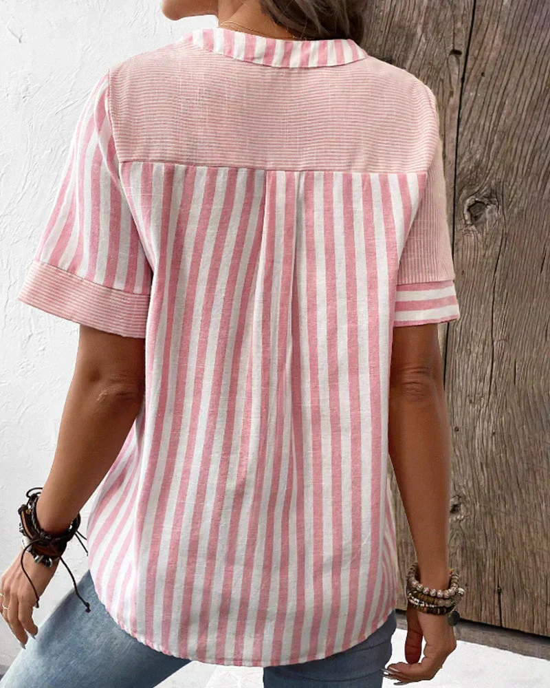 Frederique™ | Elegante gestreifte Bluse - Image 2