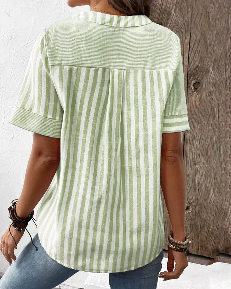 Frederique™ | Elegante gestreifte Bluse - Image 3