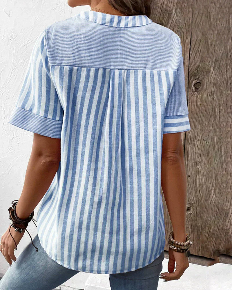 Frederique™ | Elegante gestreifte Bluse - Image 5