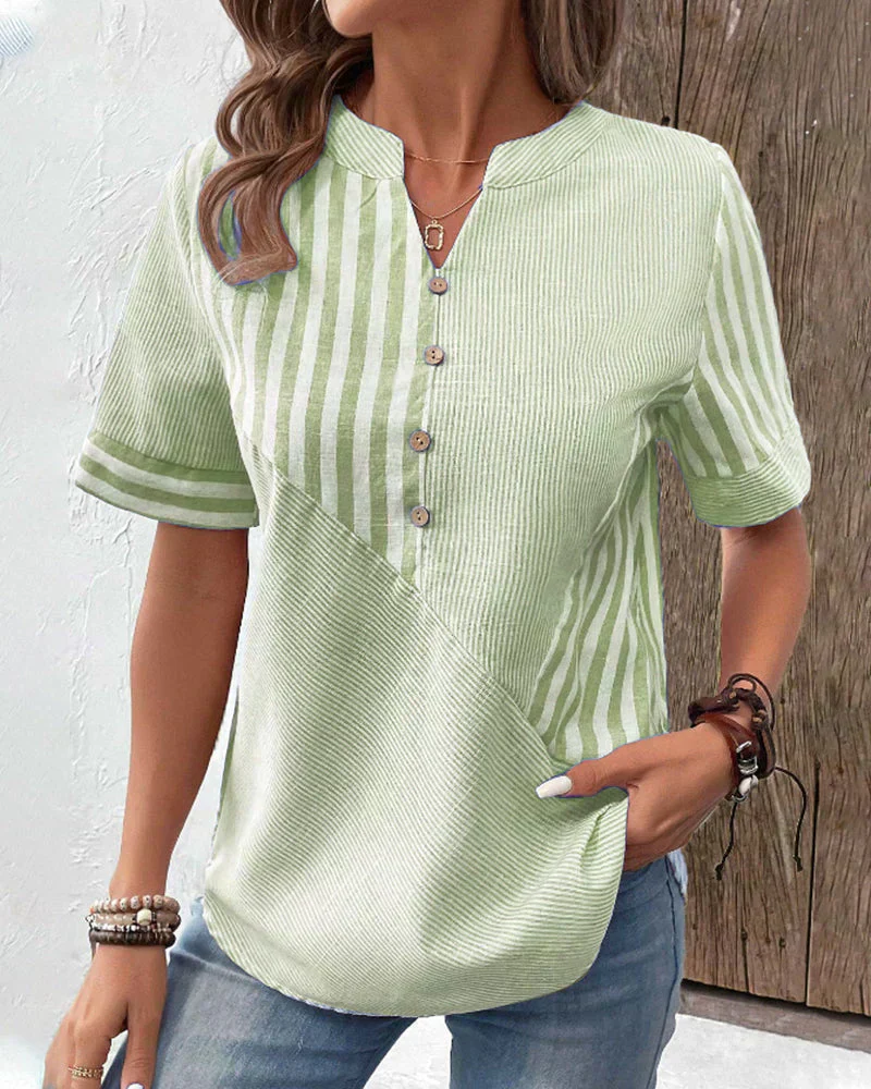 Frederique™ | Elegante gestreifte Bluse - Image 7