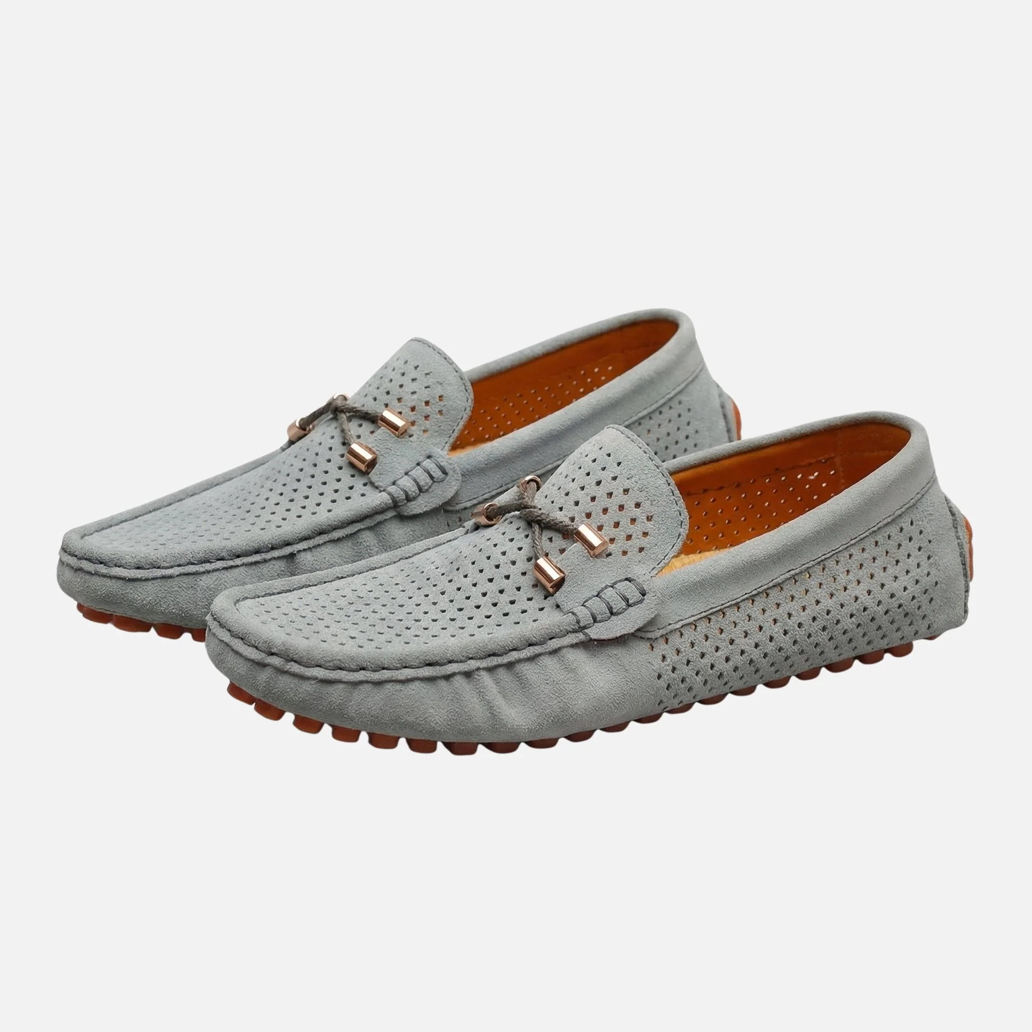 Paul | Herren Freizeit Wildleder-Mokassins Perforierte Schlüpfschuhe – Mokassin Herren - Image 7