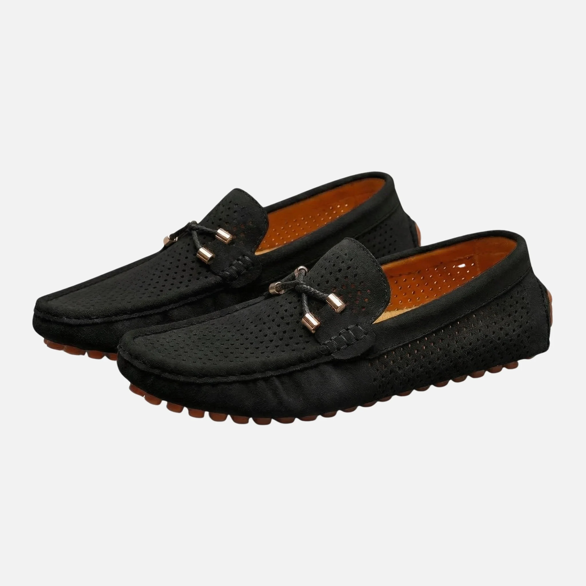 Paul | Herren Freizeit Wildleder-Mokassins Perforierte Schlüpfschuhe – Mokassin Herren - Image 9