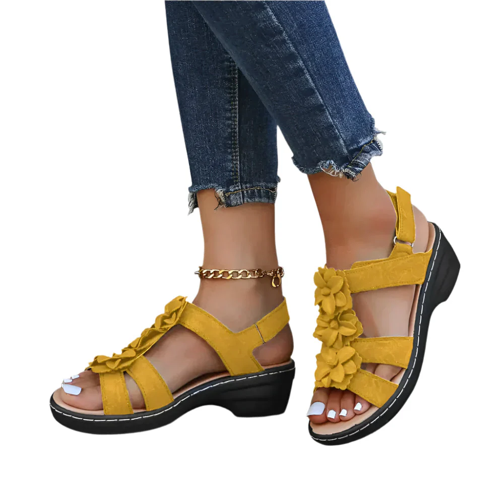 Freja Gepolsterte Ausrichtungs-Slipper – Stützende keilförmige Sandalen - Image 2