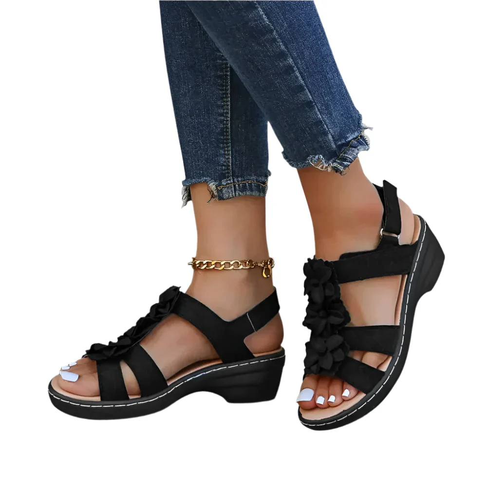 Freja Gepolsterte Ausrichtungs-Slipper – Stützende keilförmige Sandalen - Image 4