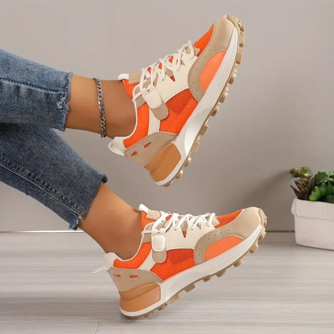 Freya - Damen Plateau Turnschuhe