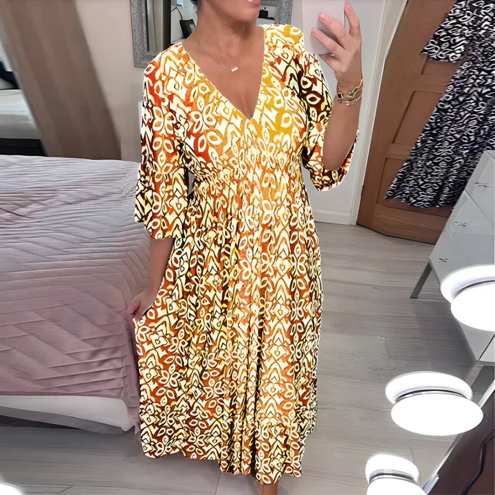 Frieda | Luftiges Sommerkleid mit V-Ausschnitt - Image 4