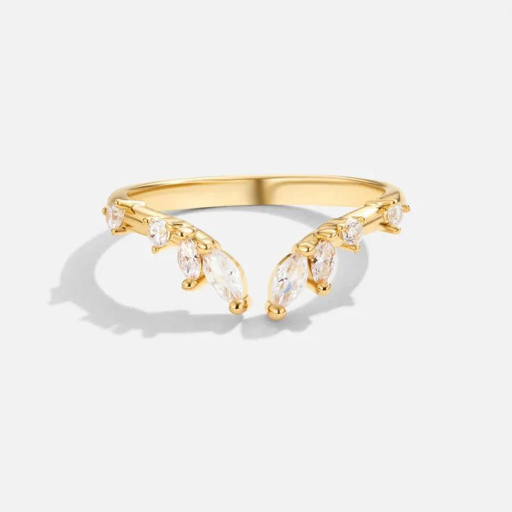 Frieden - Kristall Gold Weinring - Image 3