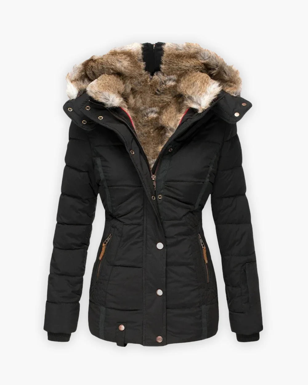 Friederike | Steppjacke mit Fellfutter