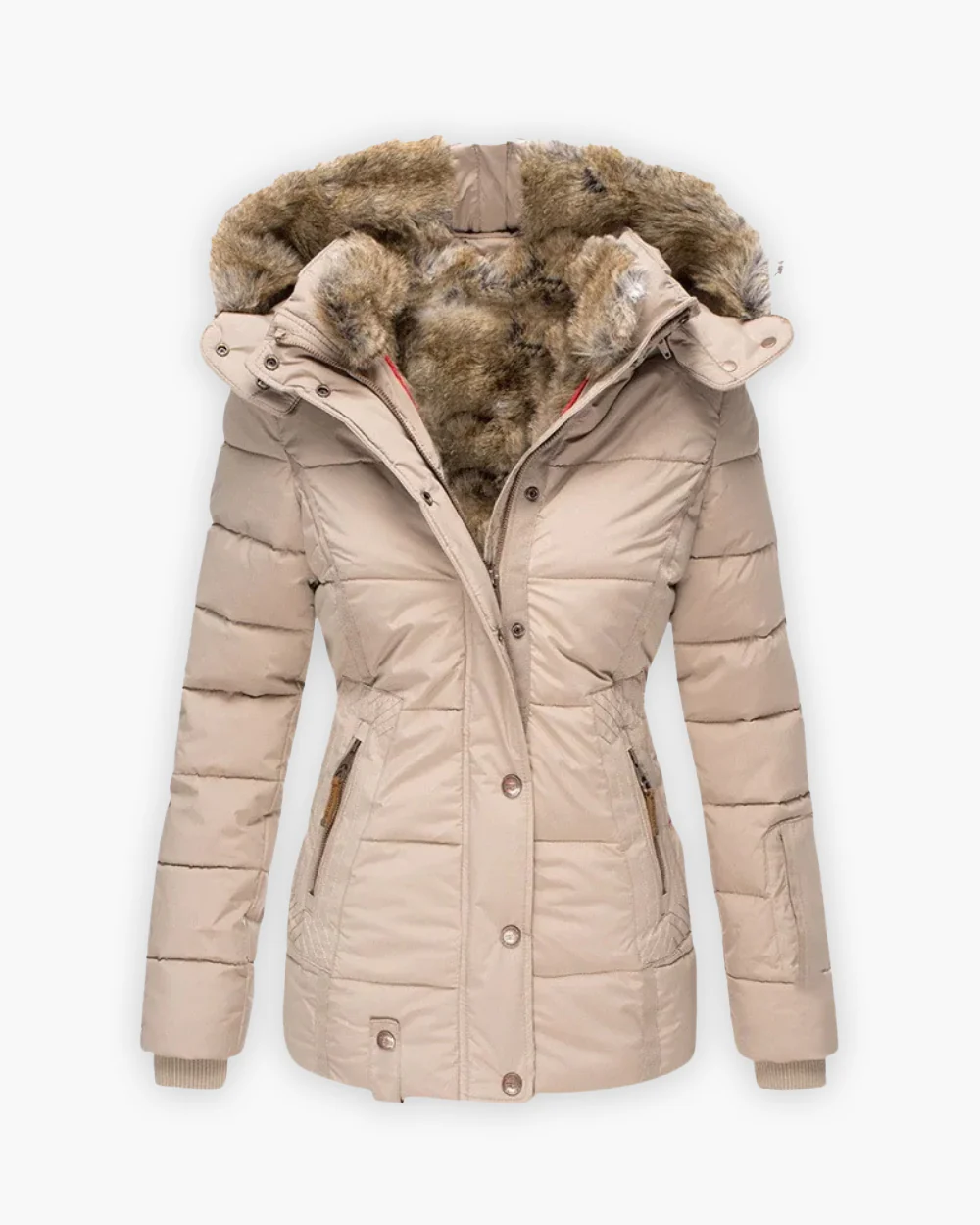 Friederike | Steppjacke mit Fellfutter - Image 4