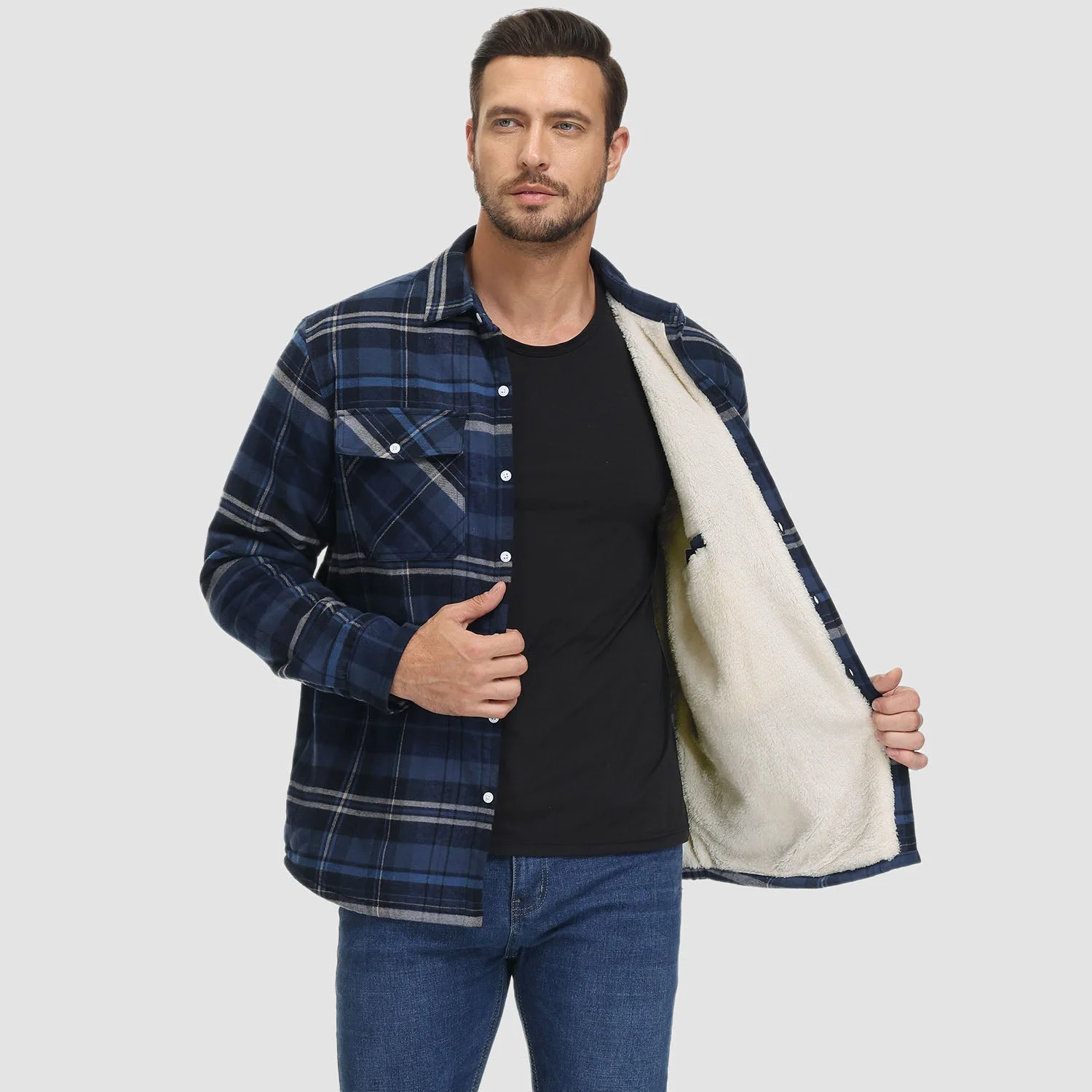 FRITZ | Fleece-Lined Shirt Jacket - Image 6